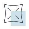 4 way stretch icon
