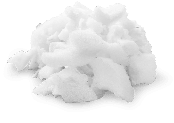 the white premium material used inside the cloud adjustable pillow