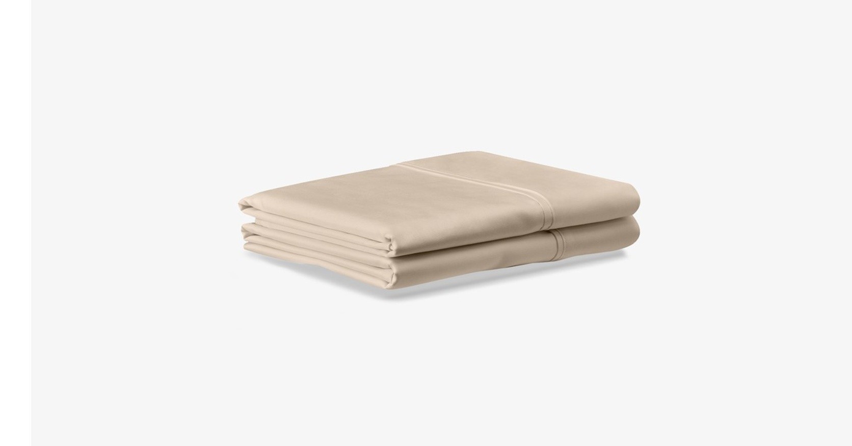 luxe egyptian sandstone pillowcase set